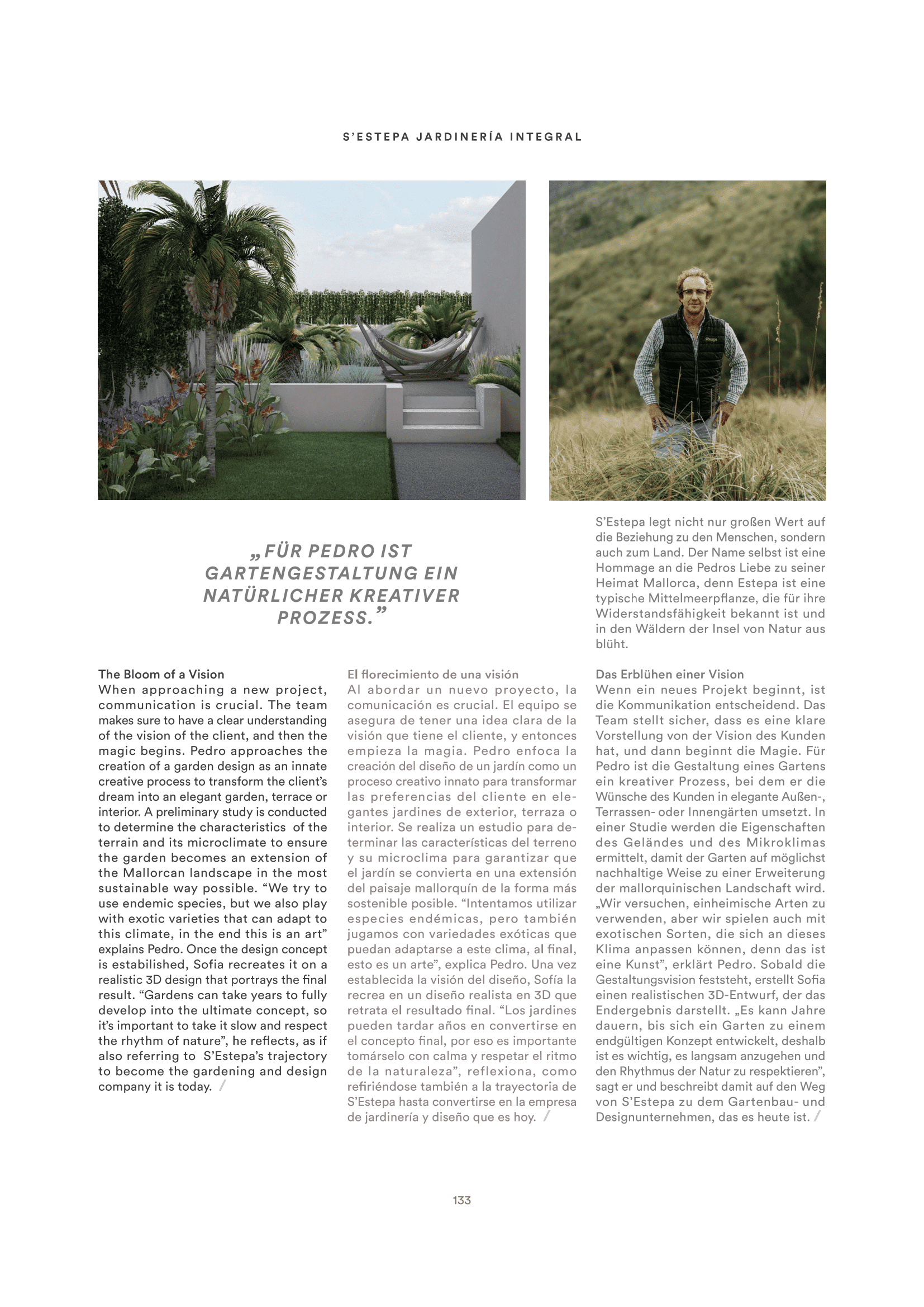 SLOW LIVING / HC 2023 page spread