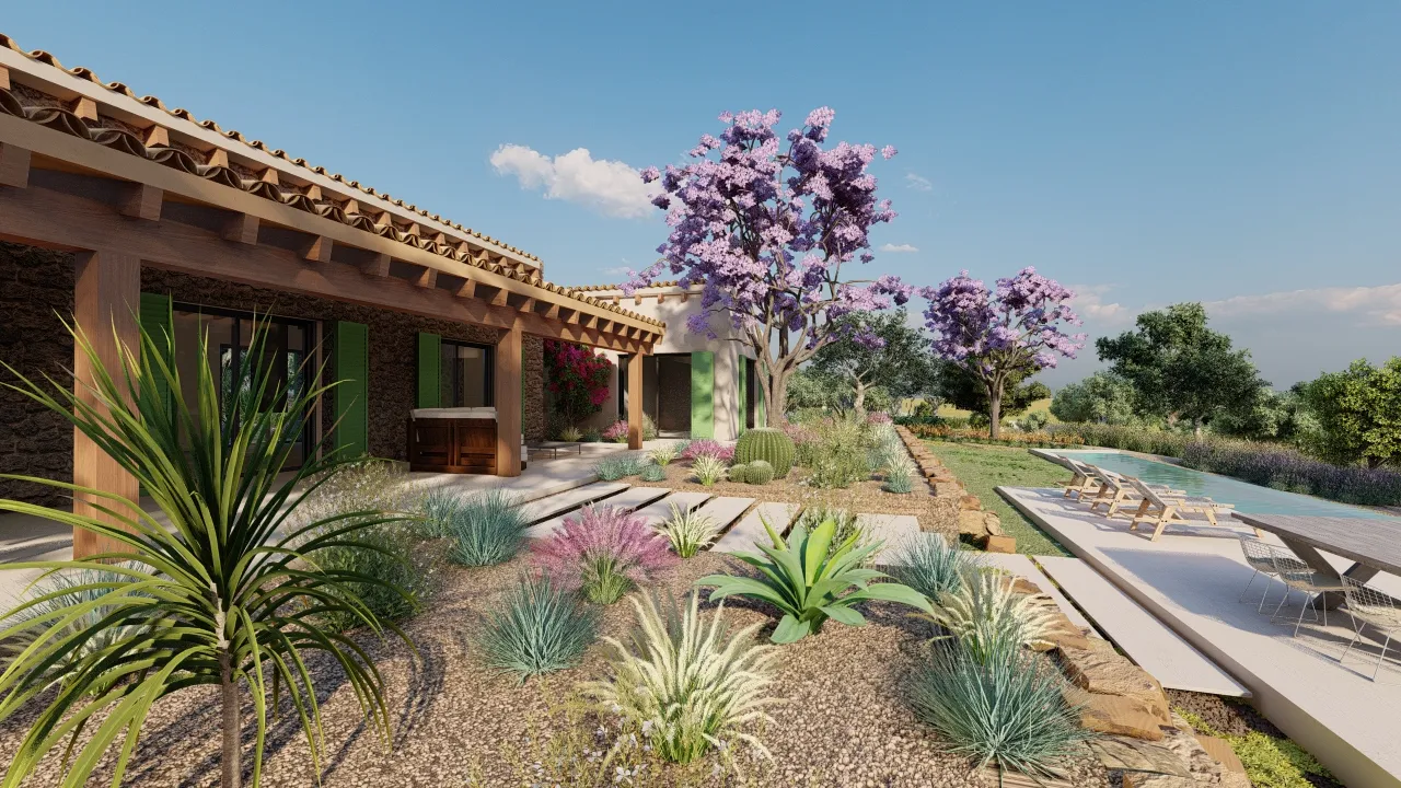 MEDITERRANEAN GARDEN ESTATE POOL MALLORCA SESTEPA DESIGN